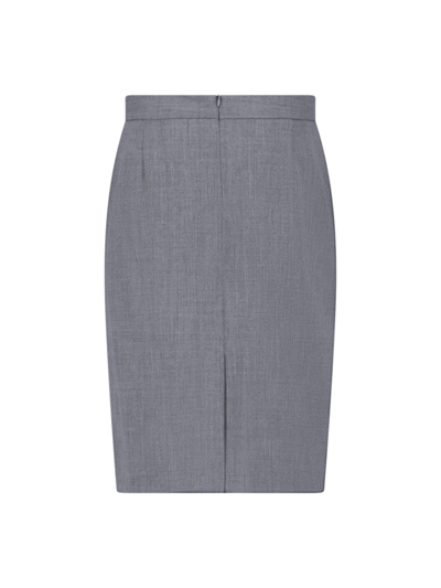 Shop Nili Lotan Skirt In Grey