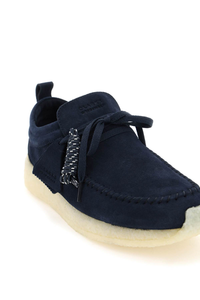 Shop Clarks Maycliffe Lace-up Shoes In Dark Blue (blue)