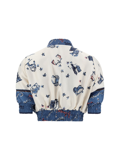 Fendi Graphic Printed Bomber Jacket In Perfect