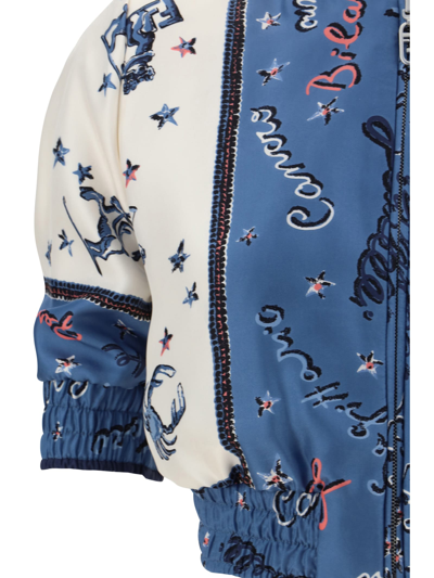 Fendi Graphic Printed Bomber Jacket In Perfect