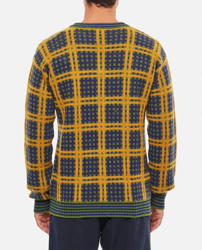 Shop Marni V Neck Sweater In Multicolour