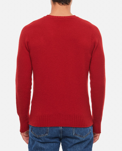 Drumohr Man Sweater Rust Size 38 Merino Wool In Red