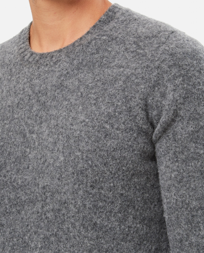 Shop Drumohr Crewneck Wool Sweater In Grey