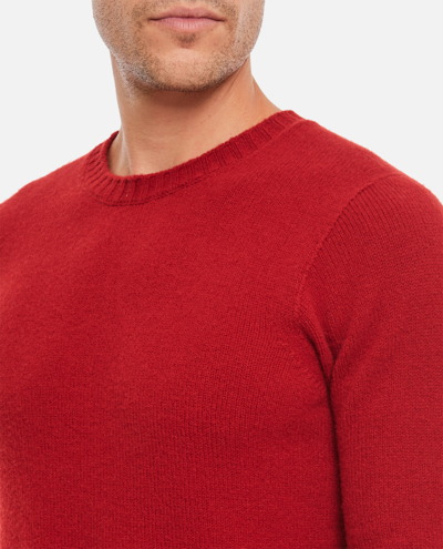 Drumohr Man Sweater Rust Size 38 Merino Wool In Red