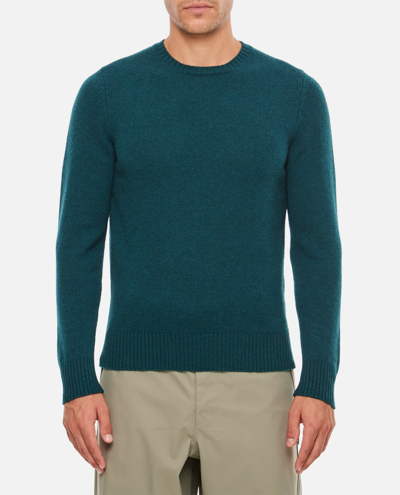 Shop Drumohr Crewneck Cashmere Sweater In Green