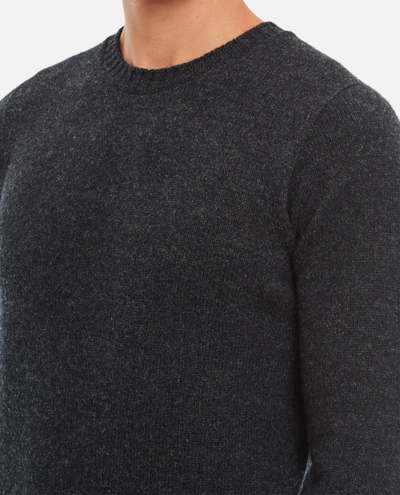 Shop Drumohr Crewneck Wool Sweater In Grey