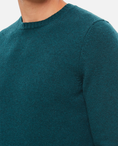 Shop Drumohr Crewneck Cashmere Sweater In Green