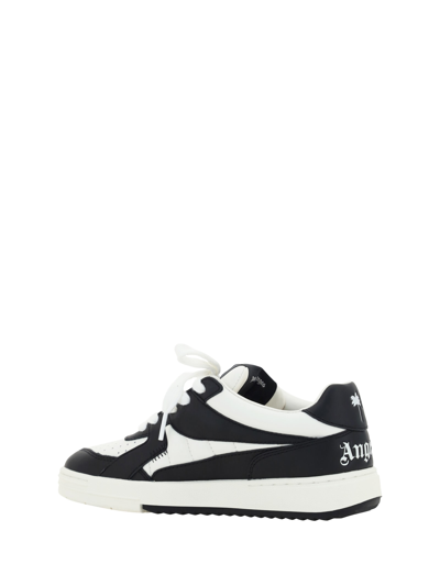 Shop Palm Angels Palm University Sneakers In White Blac