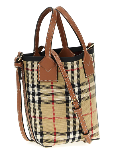 Shop Burberry Shopping London Mini In Beige