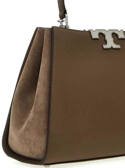 Tory Burch Eleanor Hand Bags Grey In Brown