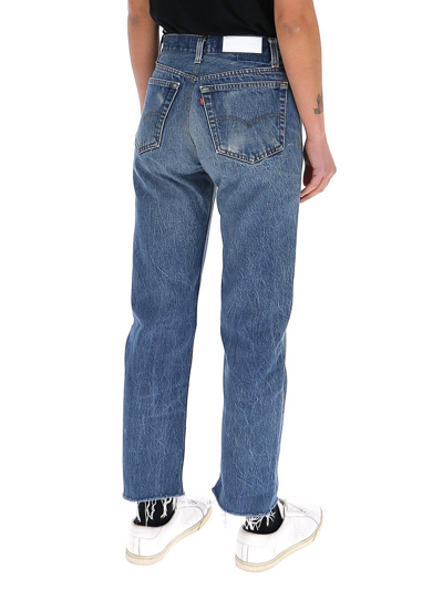Shop Re/done Faded Boyfriend Denim Jeans