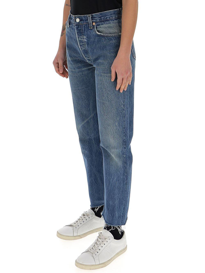 Shop Re/done Faded Boyfriend Denim Jeans