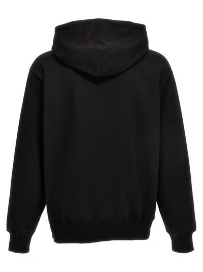 Shop Gcds Sequin Logo Hoodie Sweatshirt In Black