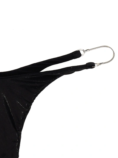 Shop Mugler Slip Bikini Catene Beachwear In Black