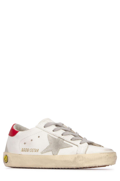 Shop Golden Goose Super Star Low-top Sneakers In White/red