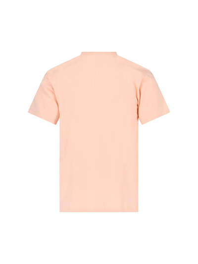 Shop Maison Kitsuné Tonal Fox Head T-shirt In Light Orange