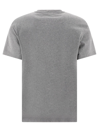 Shop Golden Goose Star Printed Crewneck T-shirt In Grey