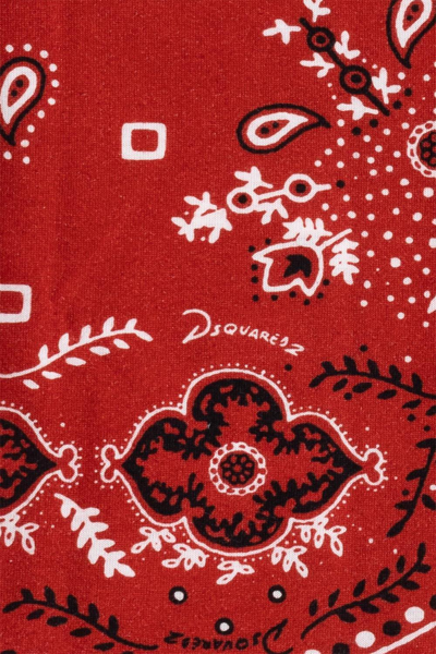 Shop Dsquared2 Paisley-printed Finished-edge Scarf