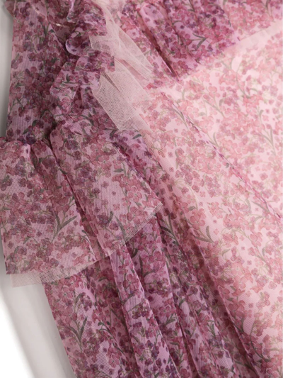 Shop Simonetta Rose Pink Cotton Dress In Rosa