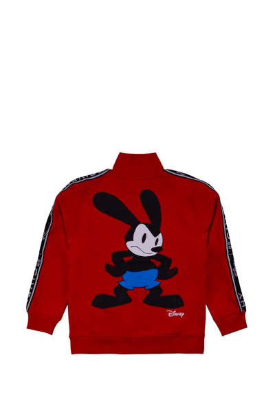 Shop Givenchy Sweatshirt With Zip In Red
