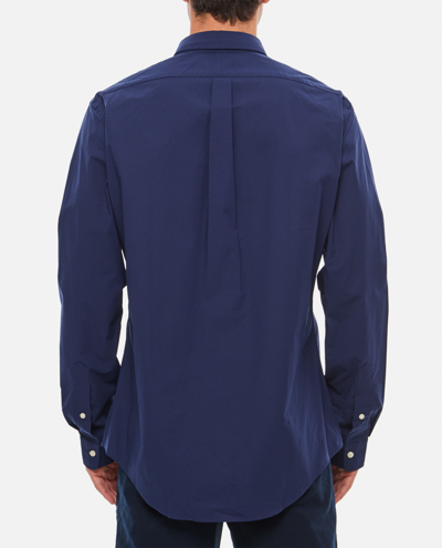 Shop Polo Ralph Lauren Sporty Long Sleeve Shirt In Blue