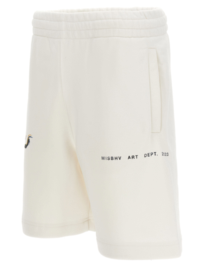 Shop Misbhv Art Department Bermuda Shorts In White