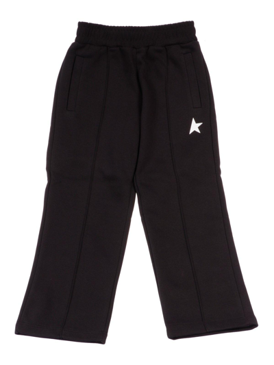 Shop Golden Goose Star Printed Straight Leg Trousers