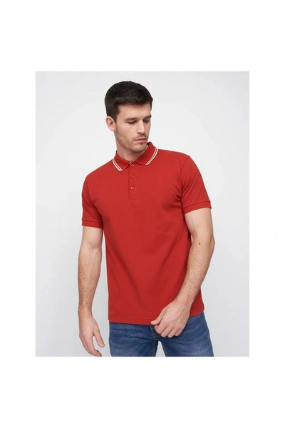Shop Duck And Cover Mens Samtrase Polo Shirt In Red