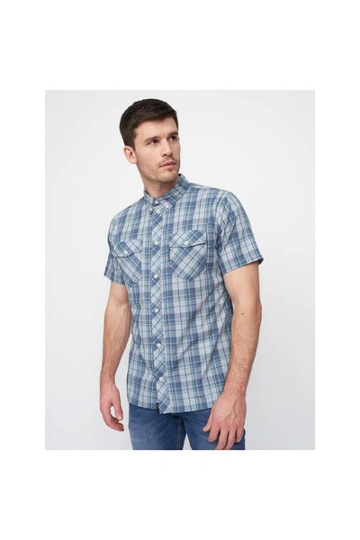Shop Duck And Cover Mens Femington Checked Shirt In Blue