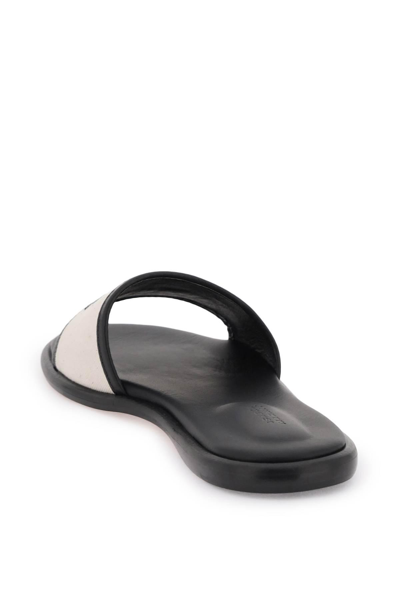 Shop Isabel Marant Vikee Slides In White,black