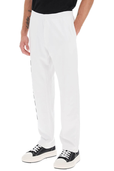Shop Dsquared2 Logo Print Sweatpants In White