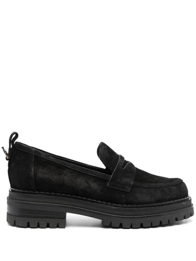 Shop Sergio Rossi Chunky Sole Loafer In Black