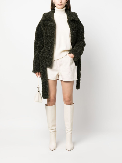 P.a.r.o.s.h Roll-neck Cashmere Sweatshirt In White