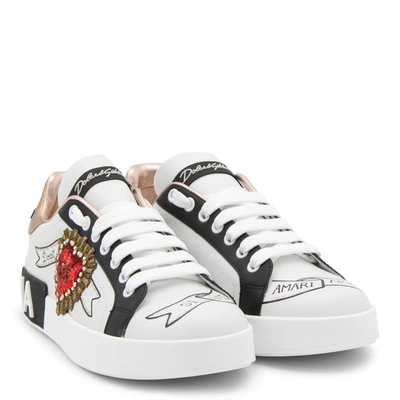 Shop Dolce & Gabbana Sneakers In Fondo Bianco