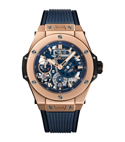 Shop Hublot King Gold Big Bang Meca-10 Watch 45mm In Black