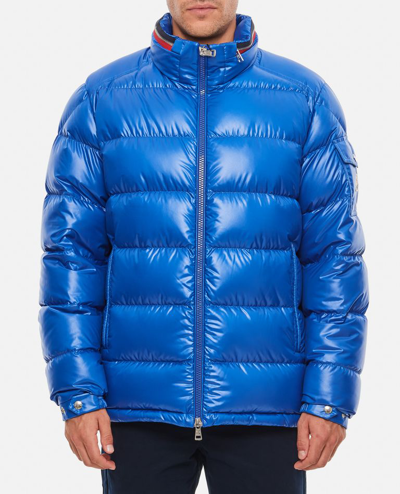 Shop Moncler Bourne Down-filled Jacket In Sky Blue