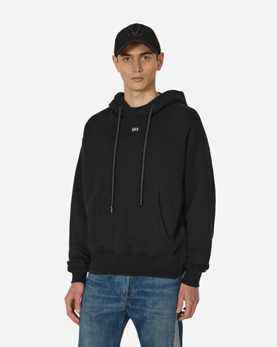 Shop Off-white Off Stamp Skate Hooded Sweatshirt In Black
