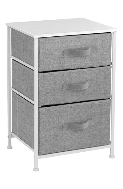 Shop Sorbus End Table With 3 Drawers In White