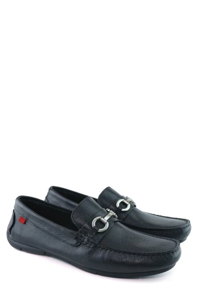 Shop Marc Joseph New York Stafford Ave Leather Loafer In Black Grainy Buckle