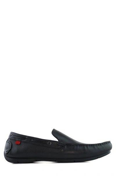 Marc Joseph New York St Tropez Leather Loafer In Black Grainy