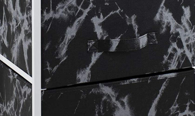 Shop Sorbus 3-drawer Chest Dresser In Marble Black