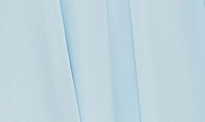 Shop Mac Duggal Mock Neck Long Sleeve Cocktail Minidress In Powder Blue