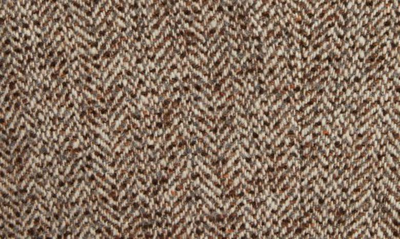 Shop Golden Goose Journey Herringbone Wool Double Breasted Sport Coat In Beige/ Brown/ Bluette