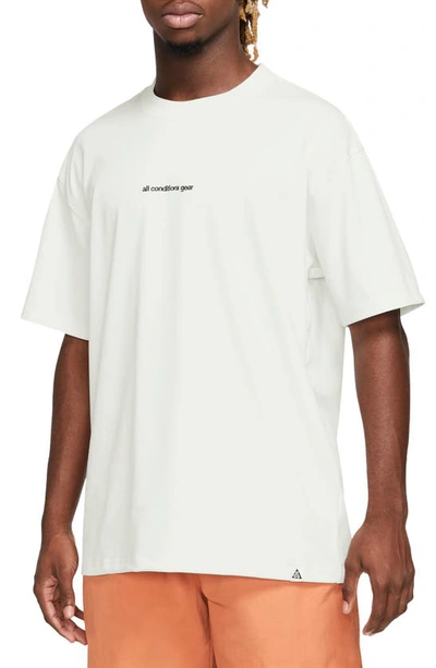 Shop Nike Ngr Acg Logo T-shirt In Summit White