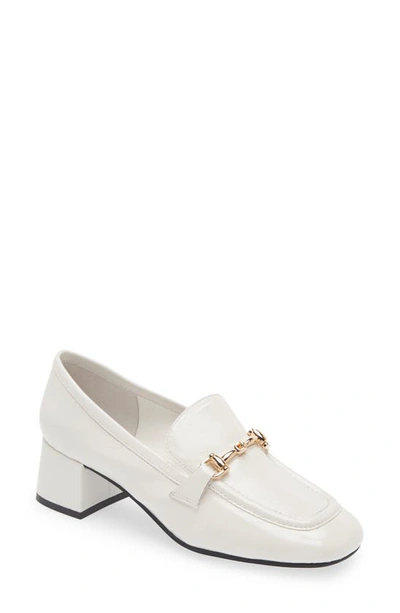 Shop Jeffrey Campbell Archives Bit Loafer Pump In White Patent