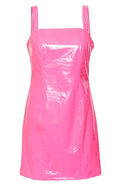 Shop Something New Cleo Tube Minidress In Shocking Pink