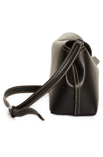 Totême T-lock Clutch Black Grain In Black Grain
