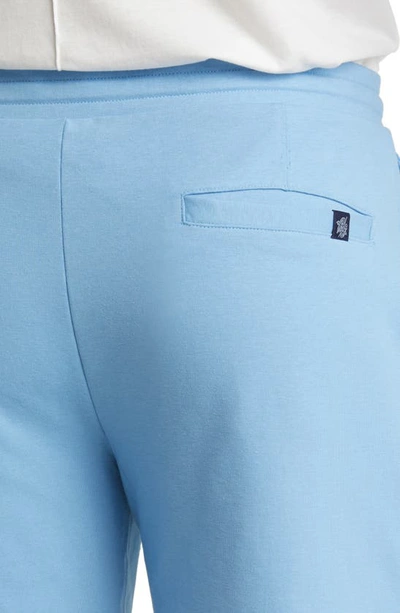 Stone Rose French Terry Shorts In Light Blue