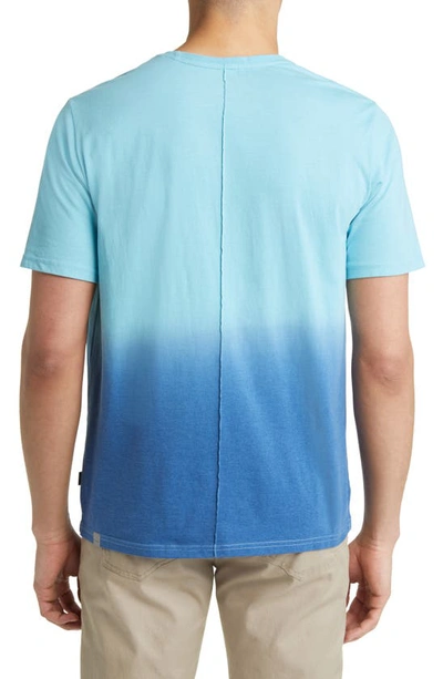 Shop Stone Rose Dip Dye Pocket T-shirt In Turquoise