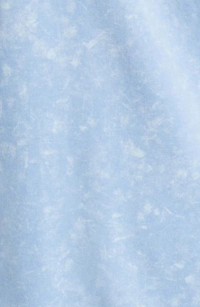 Shop Stone Rose Acid Wash Zip Front Fleece Hoodie In Light Blue
